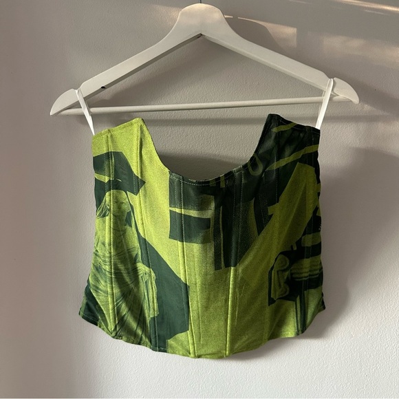 Miaou Leia Green Corset Top - Picture 5 of 9